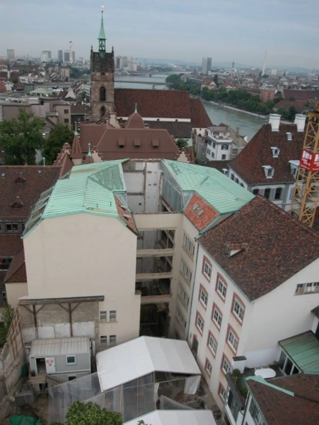 Lage der Grabung an der Martinsgasse 6+8