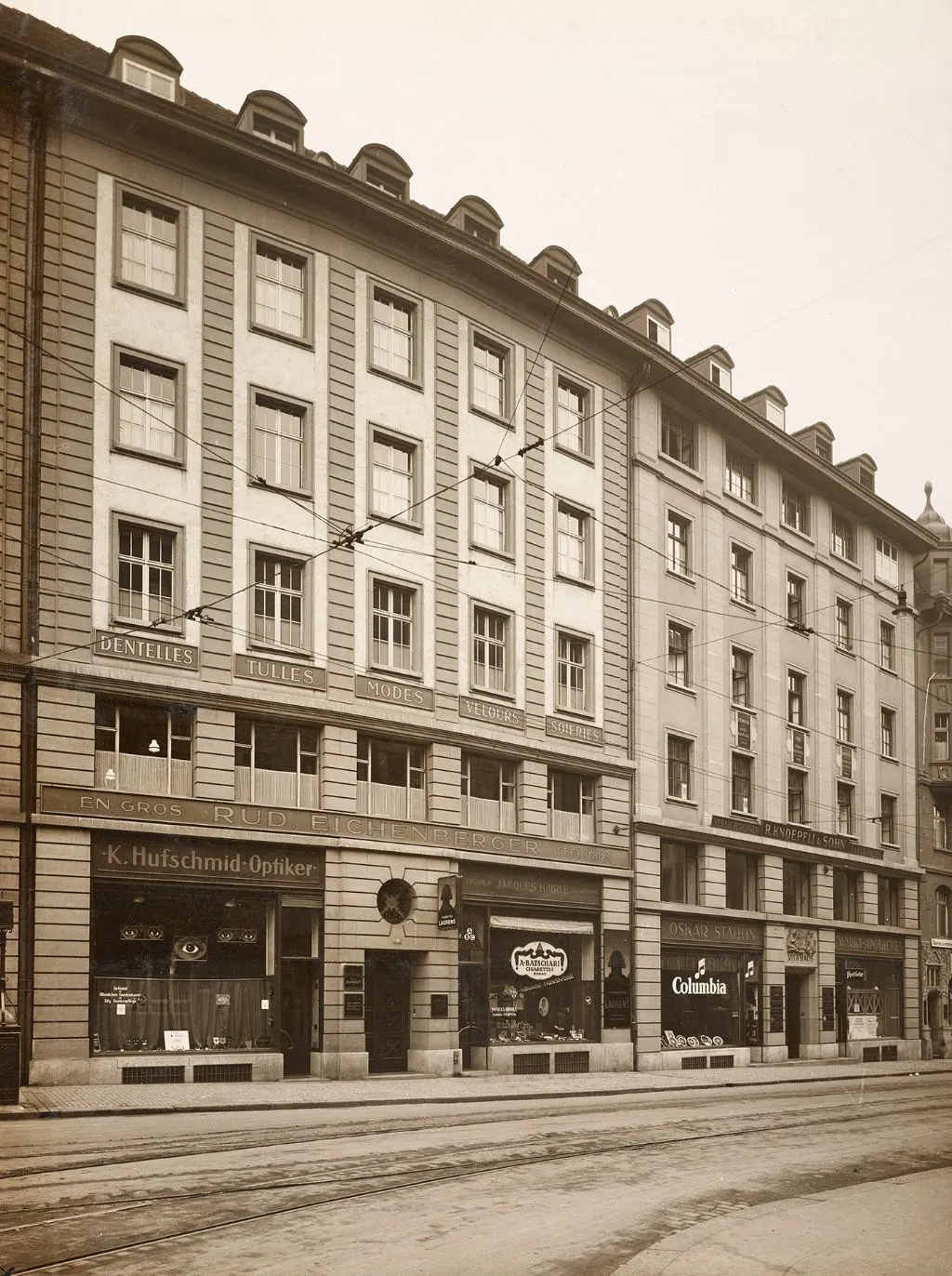 Das Geschäft von Oskar Stählin an der Marktgasse 5