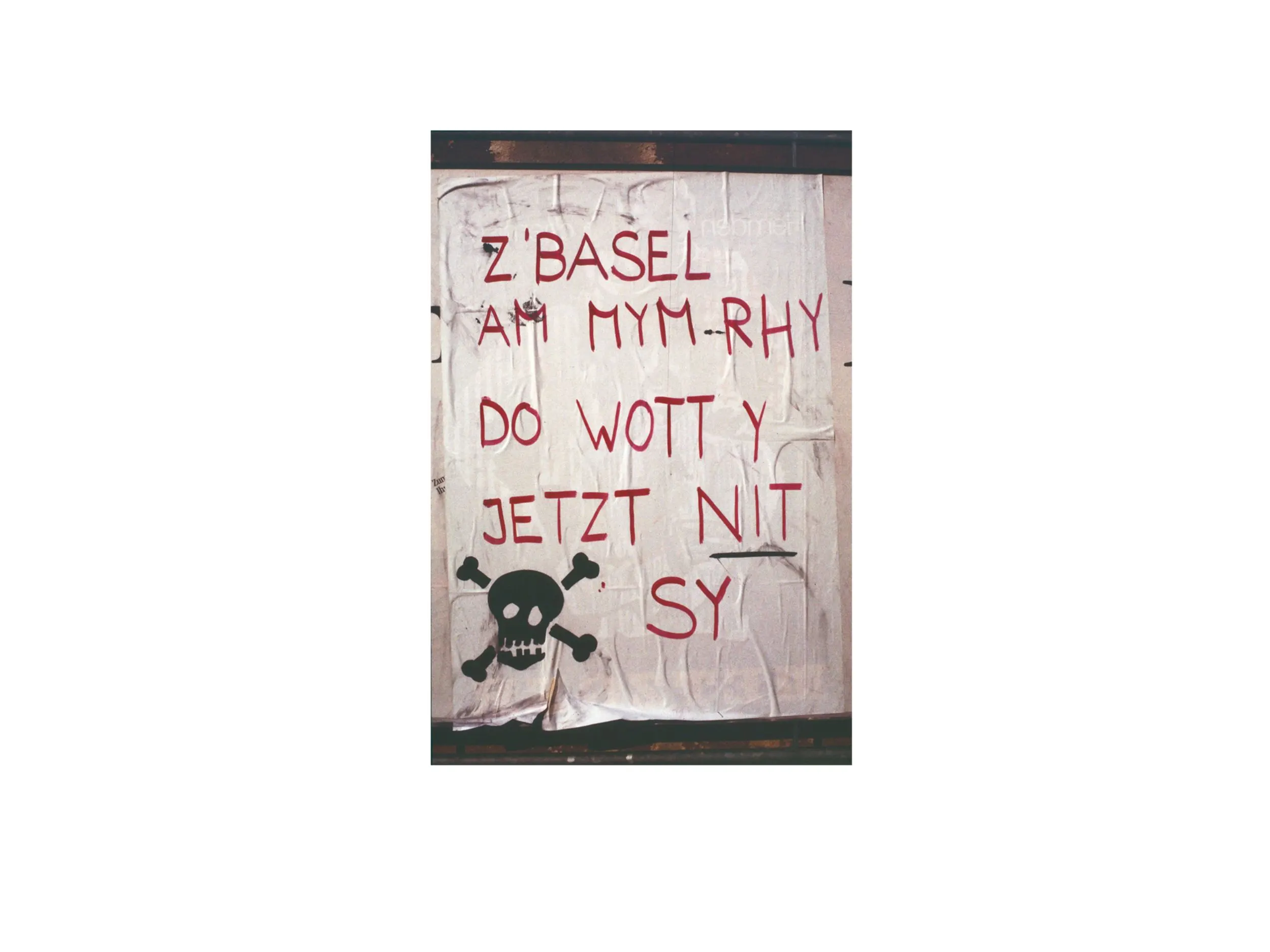 Plakat: Basel an meinem Rhein, dort möchte ich jetzt sin