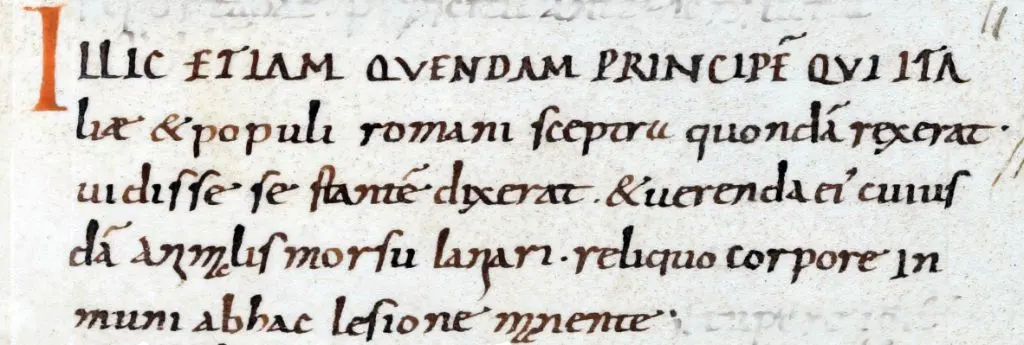 Abschrift der "Visio Wettini" stammt aus St. Gallen