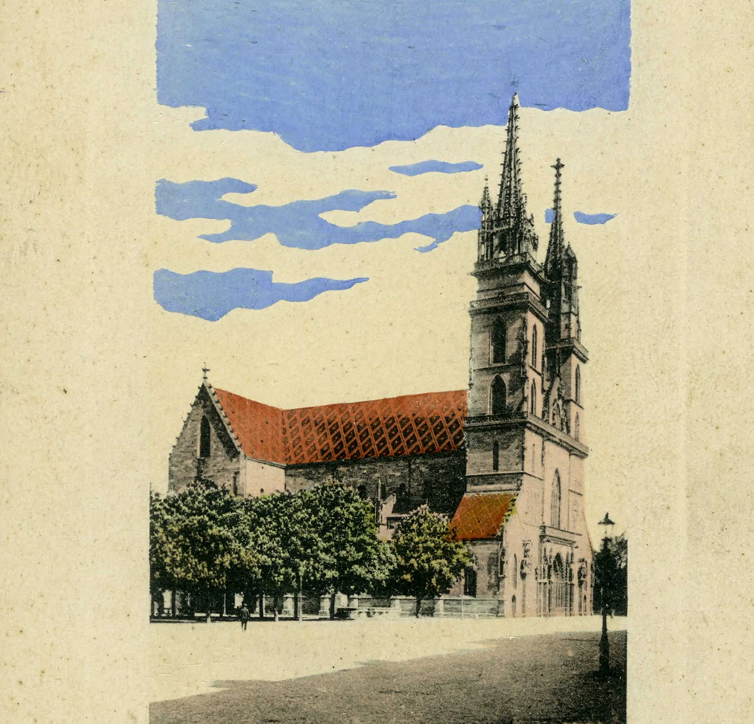 Karte zur Erinnerung an den Basler Friedenskongress der Sozialistischen Internationale 1912