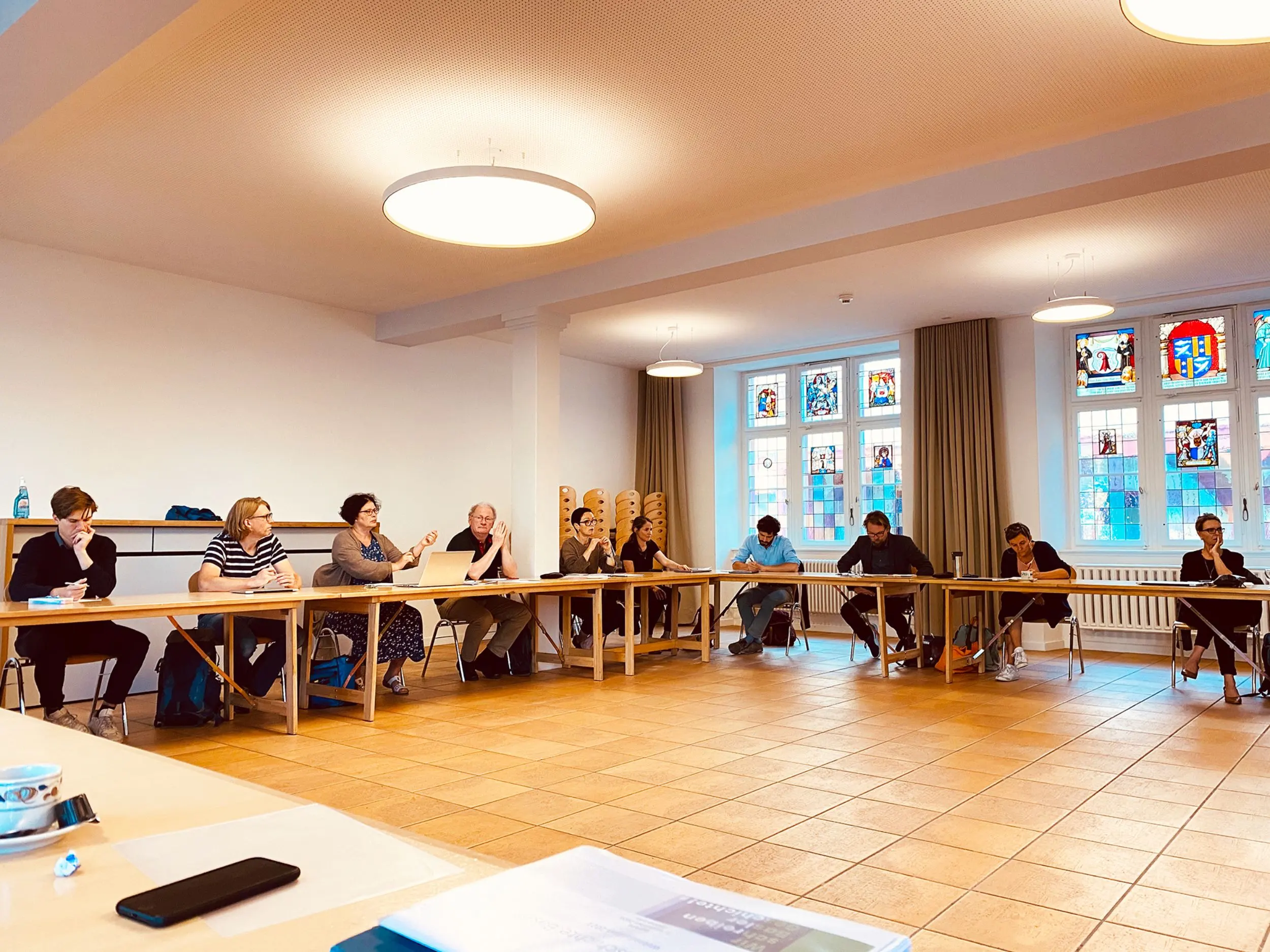 Mitglieder von Stadt Geschichte Basel an der Retraite