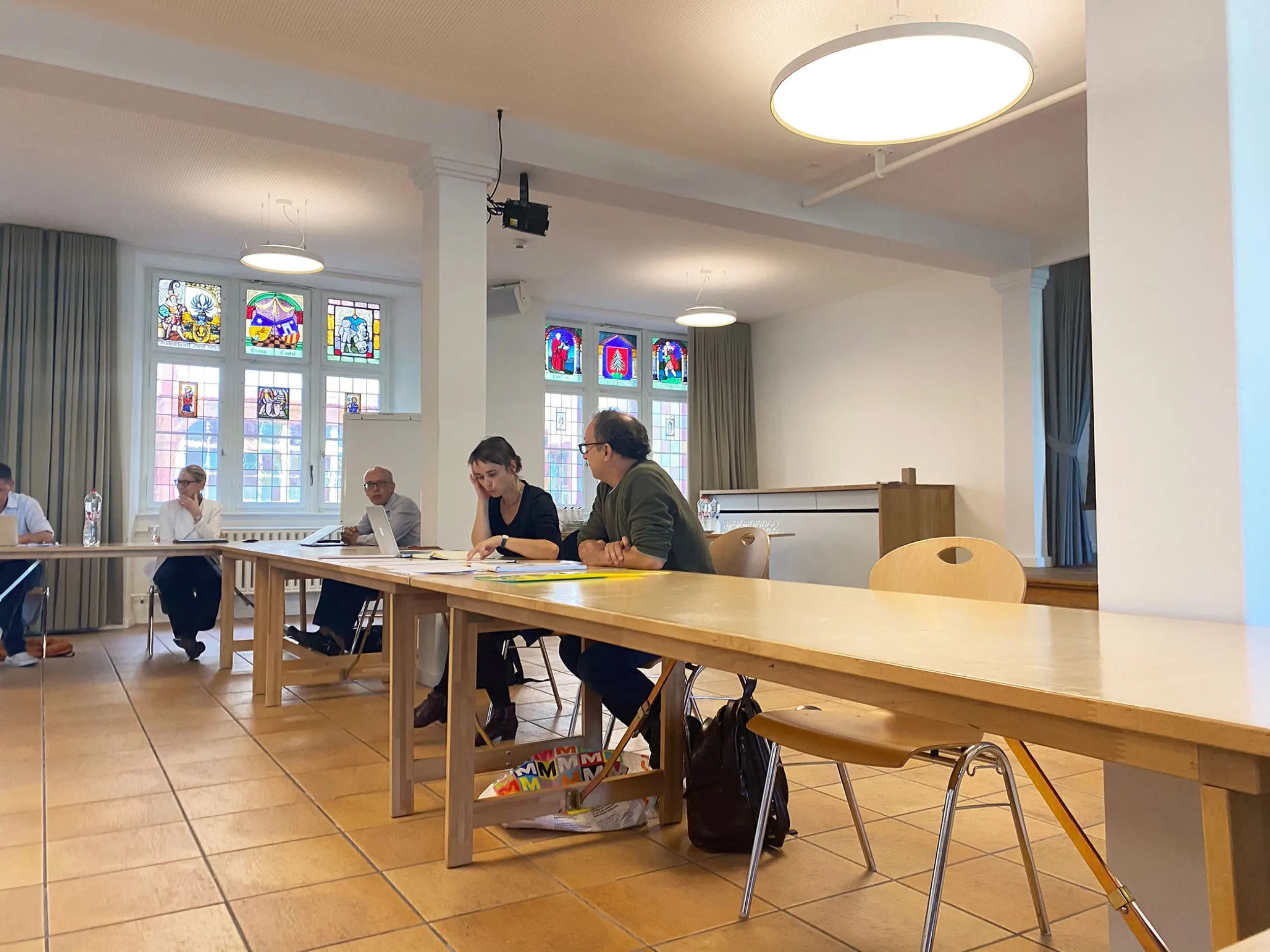 Mitglieder von Stadt Geschichte Basel an der Retraite